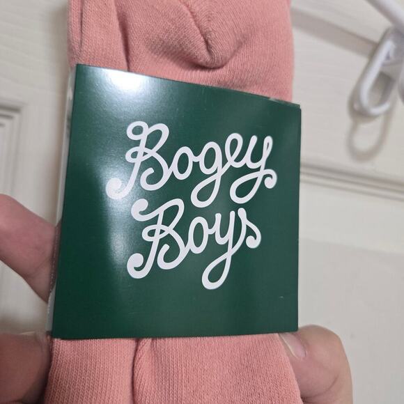 Bogey boys socks by macklemore mens size 9-12 m/L pastel pink long crew socks - Picture 5 of 7
